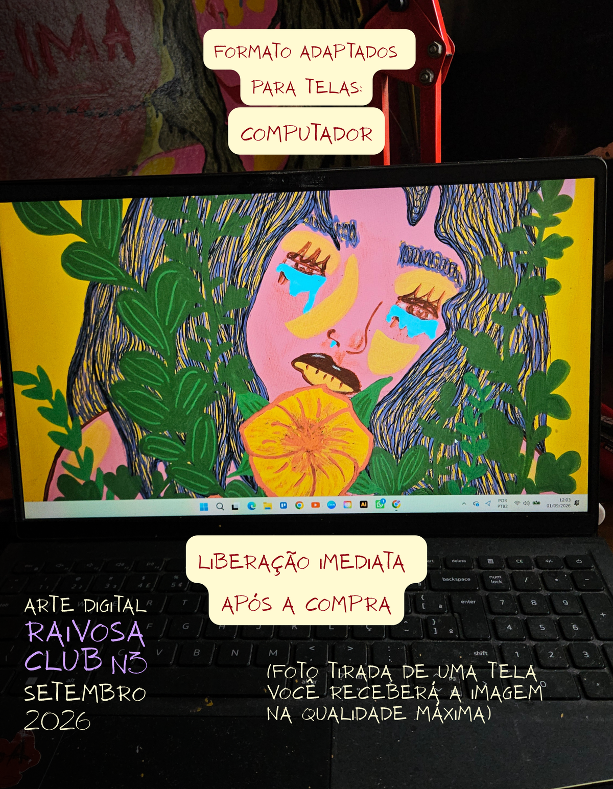 Artes Digitais - Raivosa Club Assinatura Mensal