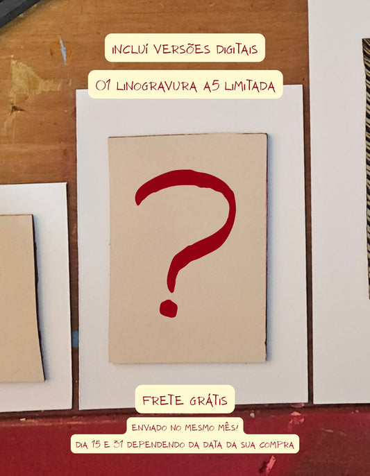 Gravura A5 - Raivosa Club Assinatura Mensal