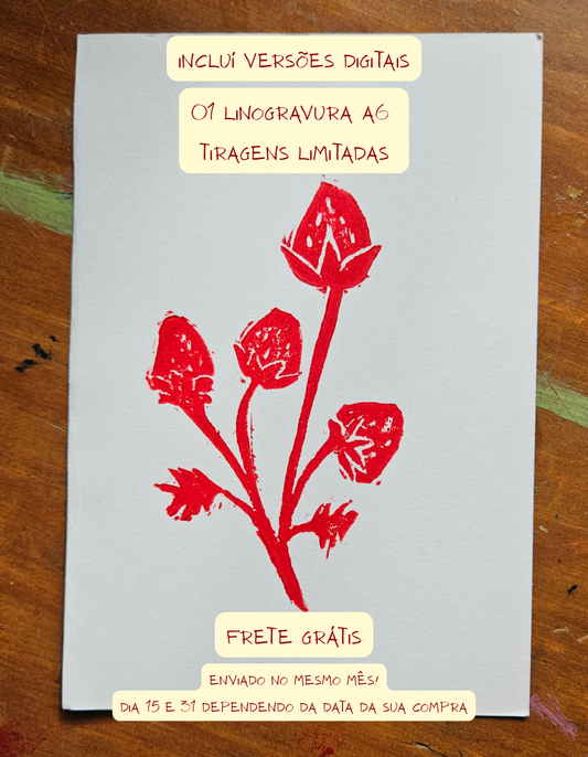 Gravura Cartão Postal A6 - Raivosa Club Assinatura Mensal