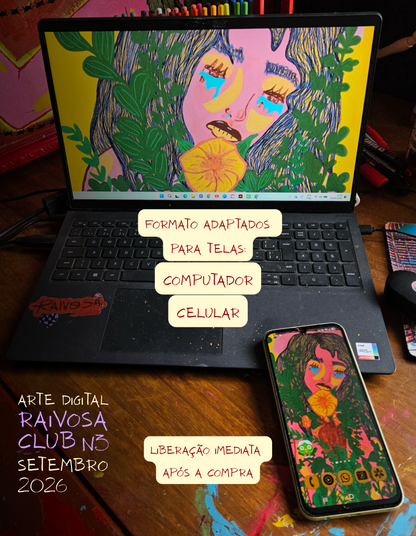 Artes Digitais - Raivosa Club Assinatura Mensal
