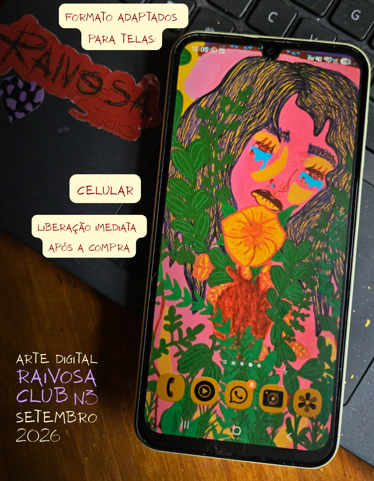 Artes Digitais - Raivosa Club Assinatura Mensal